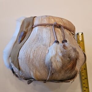 Rustic Tan and Brown Decorative Basket